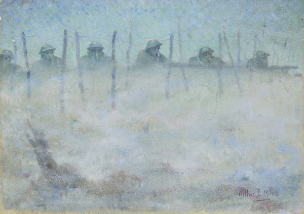 Artist Arthur Edwards Hamish Milne: The Weird Barrier, circa 1917