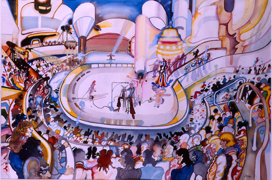 Artist David Evans: Rock Band, circa 1970