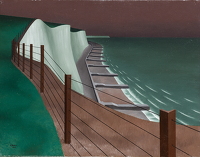 Artist Kenneth Adfield: The Cliff, 1949